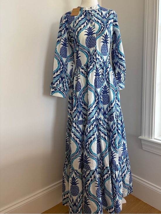 Boden Dresses & Skirts - Boden Ava Cotton Midi Dress - blue print